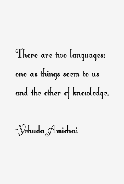 Yehuda Amichai Quotes