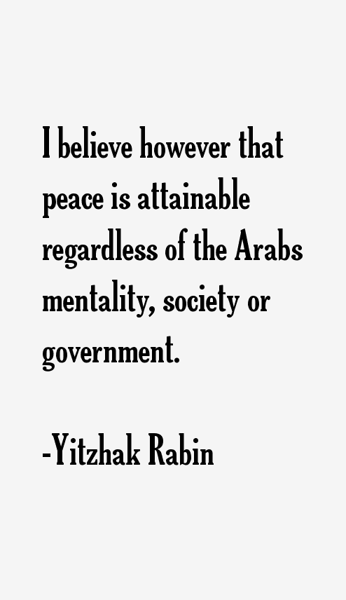 Yitzhak Rabin Quotes