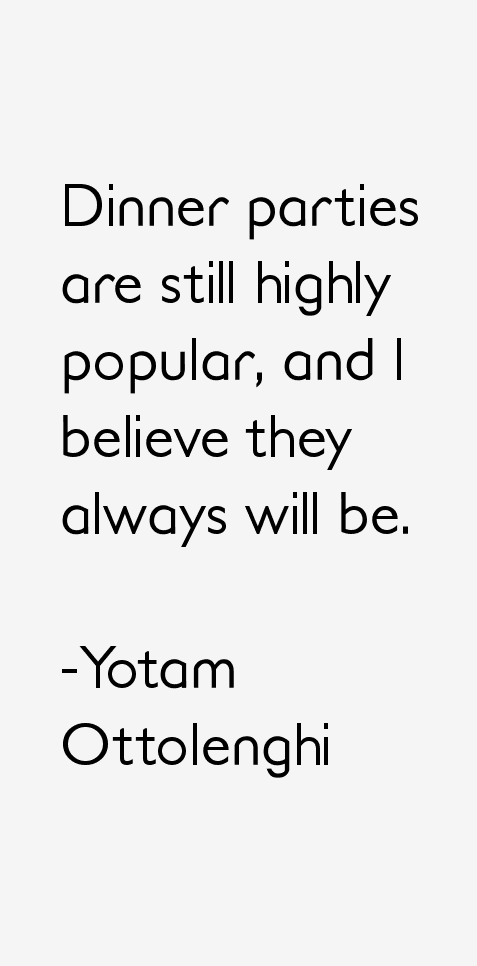 Yotam Ottolenghi Quotes