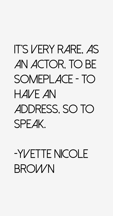 Yvette Nicole Brown Quotes