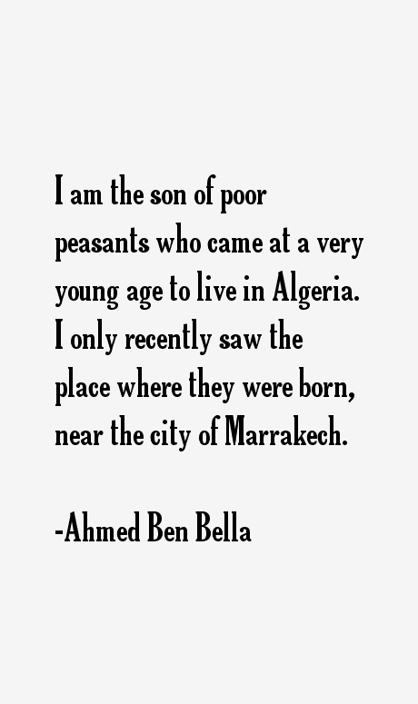 Ahmed Ben Bella Quotes