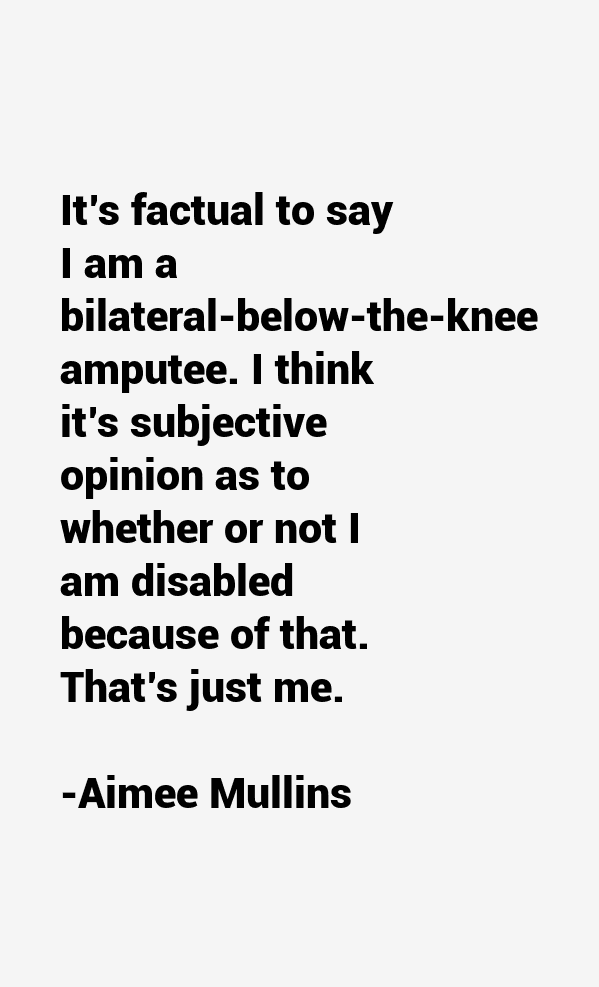 Aimee Mullins Quotes