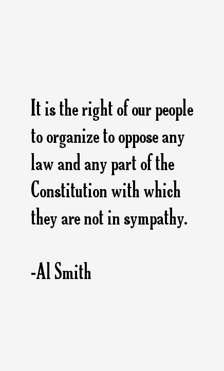 Al Smith Quotes