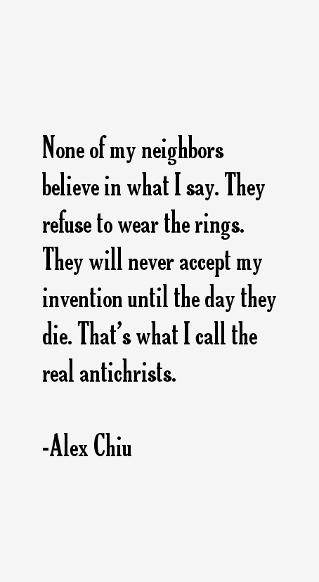 Alex Chiu Quotes