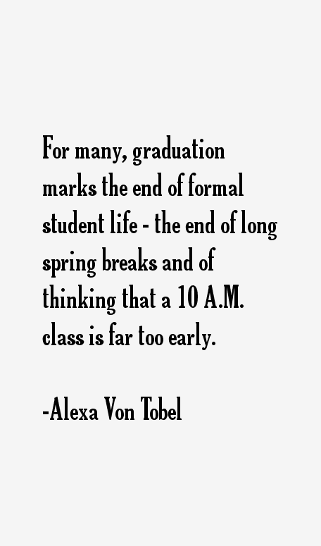 Alexa Von Tobel Quotes