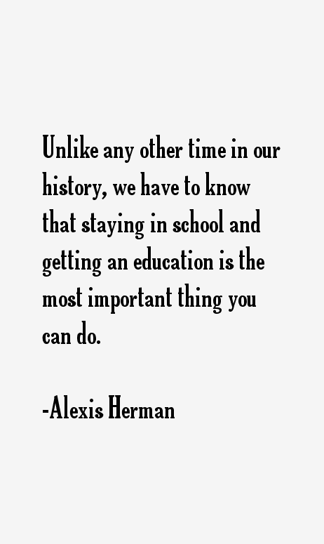 Alexis Herman Quotes