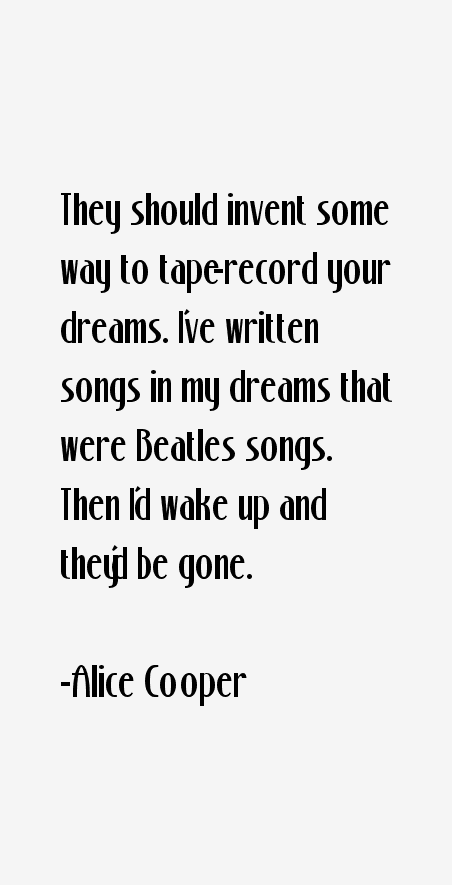 Alice Cooper Quotes