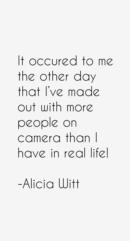Alicia Witt Quotes