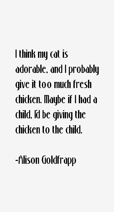 Alison Goldfrapp Quotes