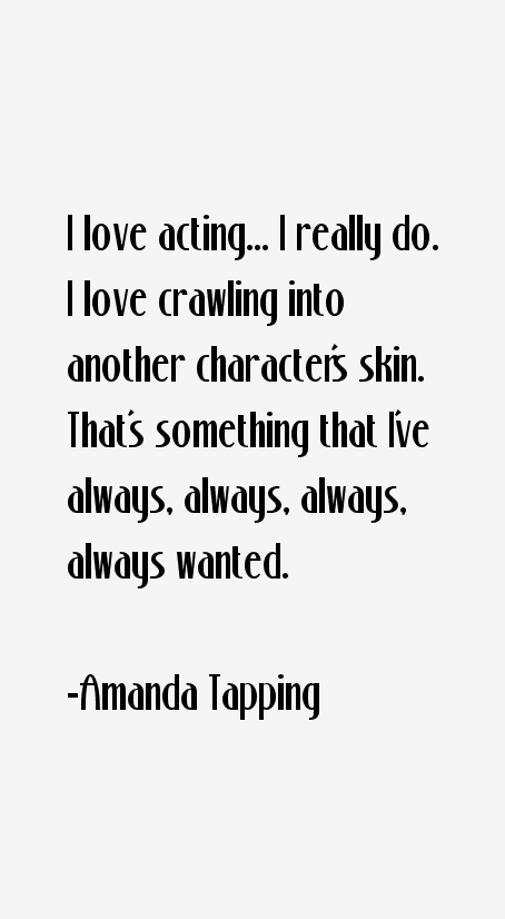 Amanda Tapping Quotes