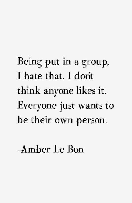Amber Le Bon Quotes