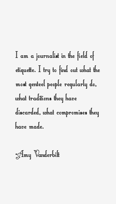 Amy Vanderbilt Quotes