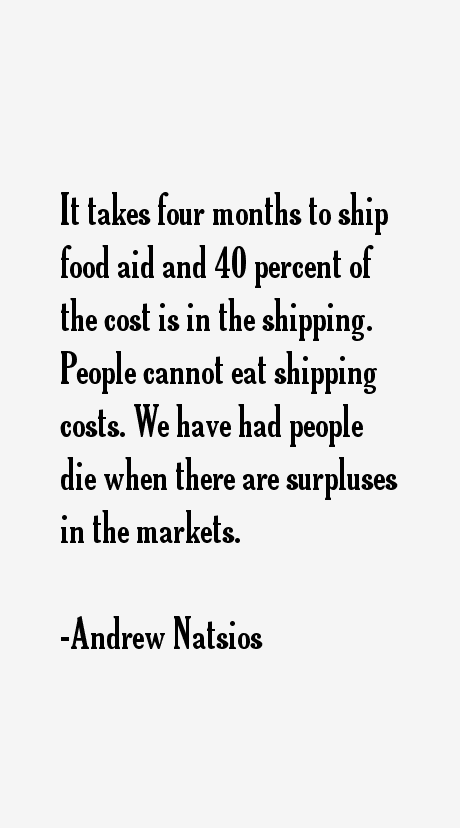 Andrew Natsios Quotes