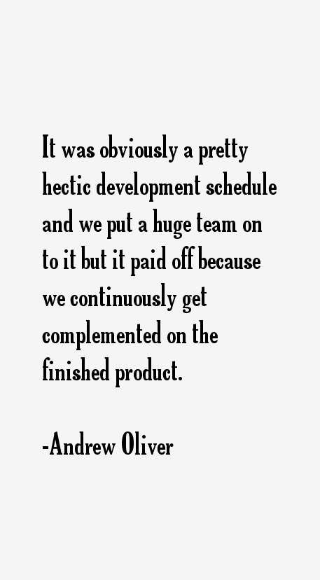 Andrew Oliver Quotes