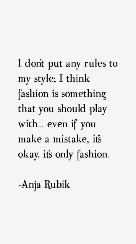 Anja Rubik Quotes