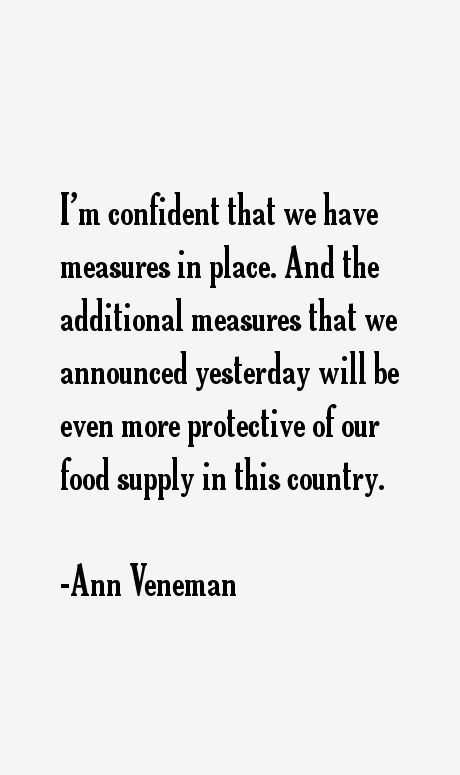 Ann Veneman Quotes