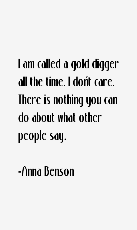 Anna Benson Quotes