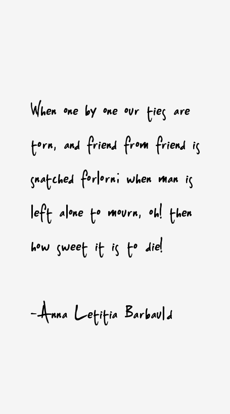 Anna Letitia Barbauld Quotes