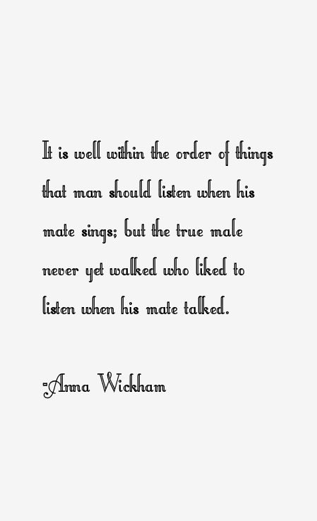 Anna Wickham Quotes