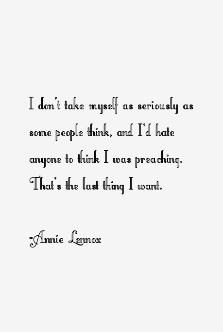 Annie Lennox Quotes