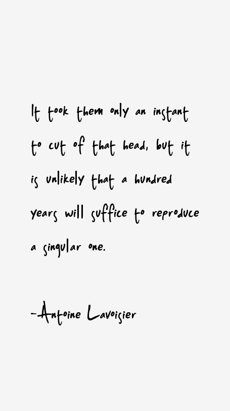 Antoine Lavoisier Quotes