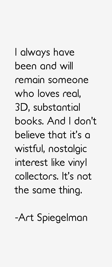 Art Spiegelman Quotes
