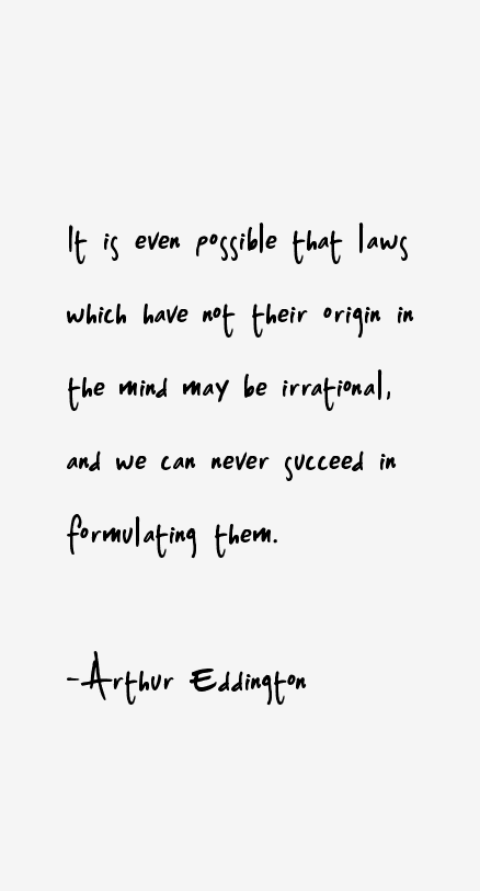 Arthur Eddington Quotes