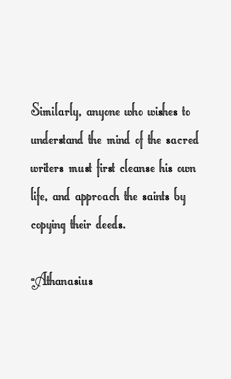Athanasius Quotes
