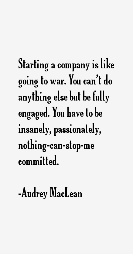 Audrey MacLean Quotes