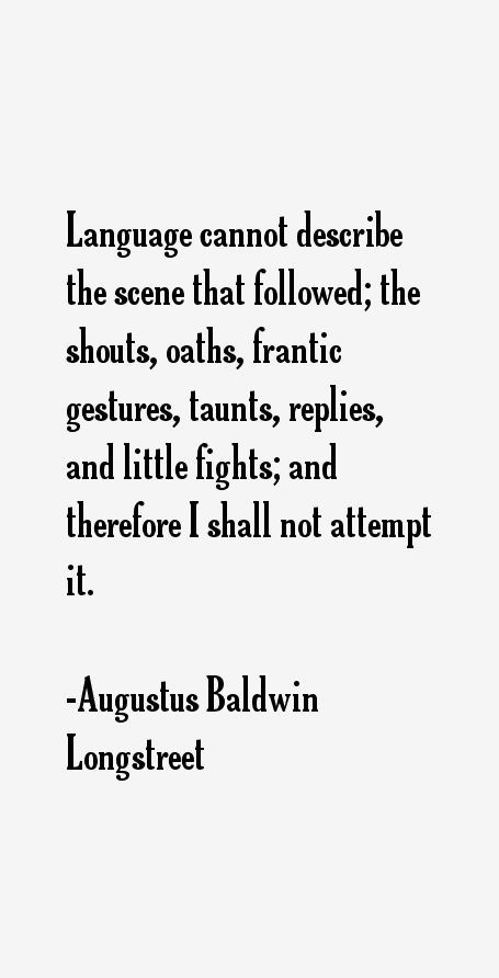 Augustus Baldwin Longstreet Quotes