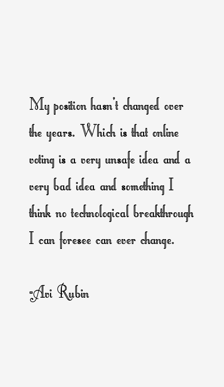 Avi Rubin Quotes