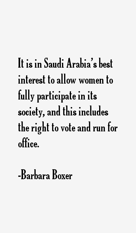 Barbara Boxer Quotes