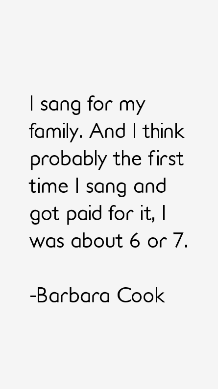 Barbara Cook Quotes