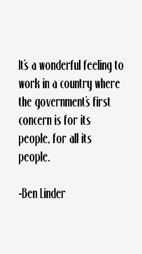 Ben Linder Quotes