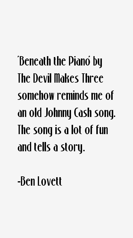 Ben Lovett Quotes