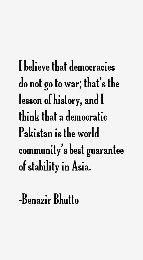 Benazir Bhutto Quotes