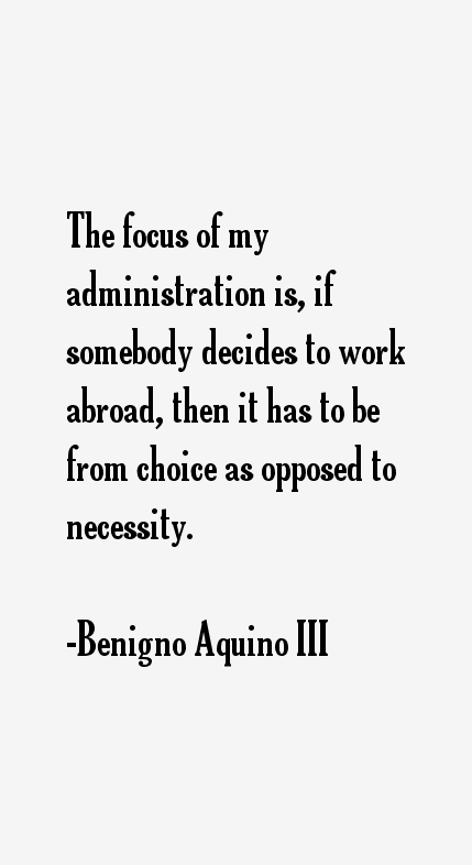 Benigno Aquino III Quotes
