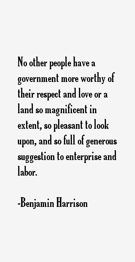Benjamin Harrison Quotes