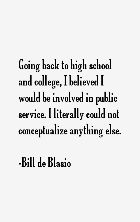 Bill de Blasio Quotes