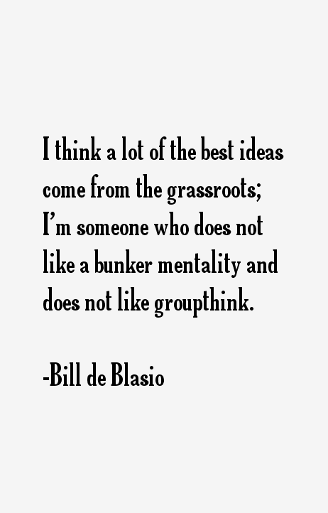 Bill de Blasio Quotes