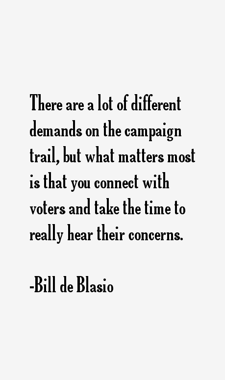 Bill de Blasio Quotes