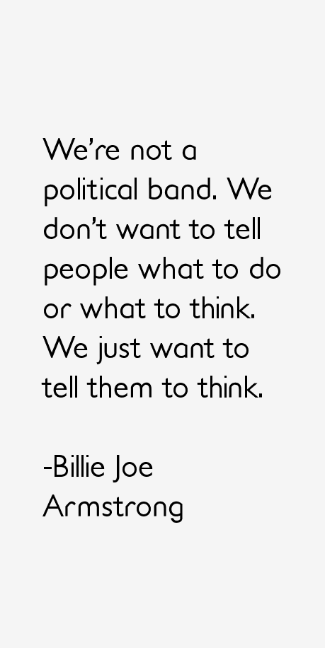 Billie Joe Armstrong Quotes