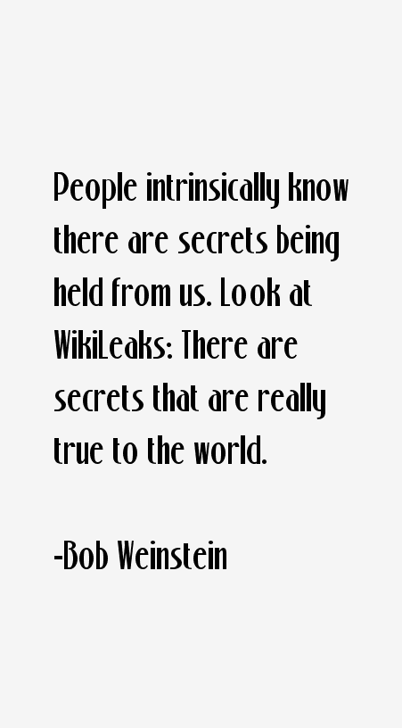 Bob Weinstein Quotes