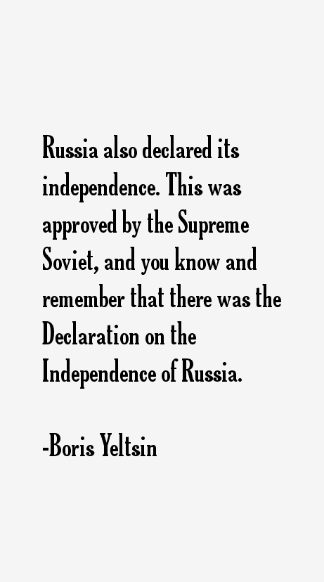 Boris Yeltsin Quotes