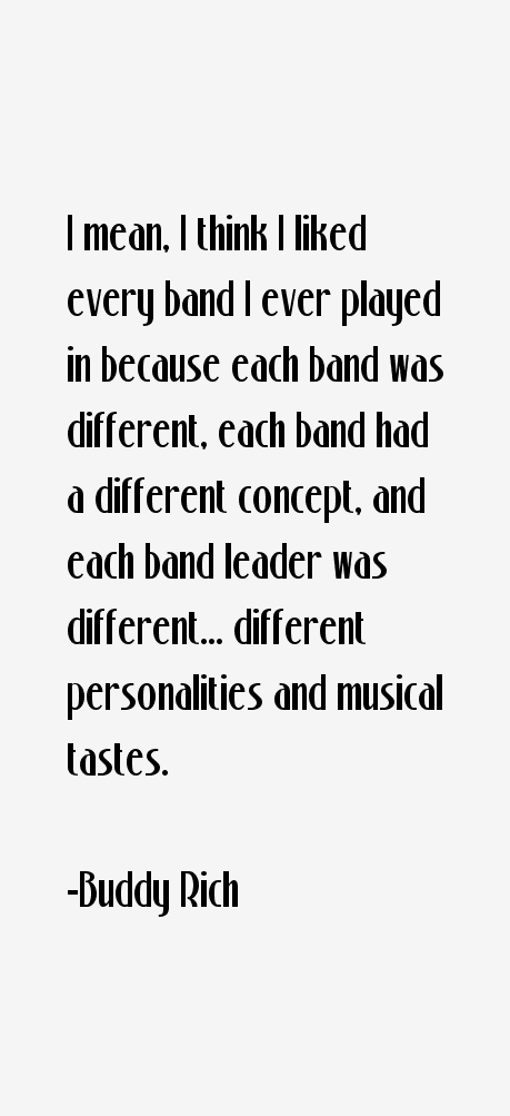 Buddy Rich Quotes
