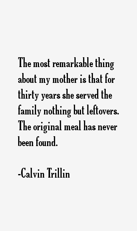 Calvin Trillin Quotes