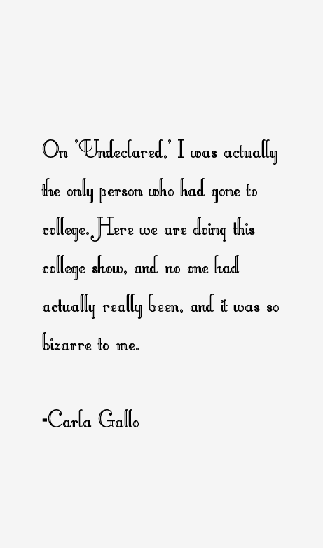 Carla Gallo Quotes