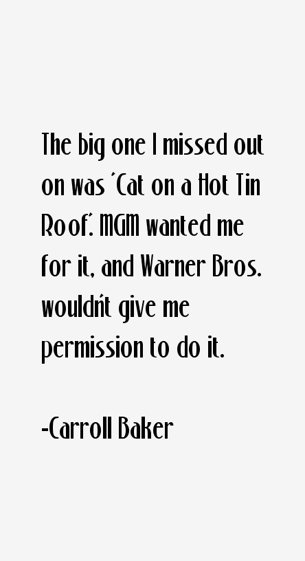 Carroll Baker Quotes