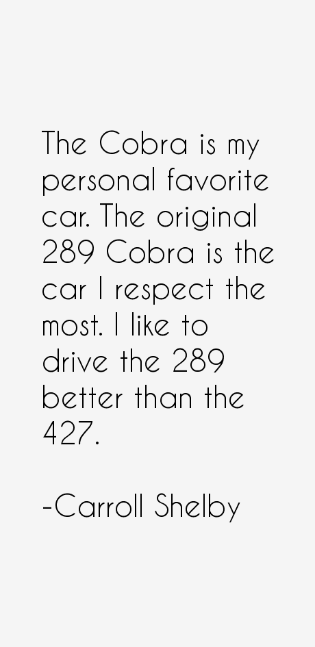 Carroll Shelby Quotes