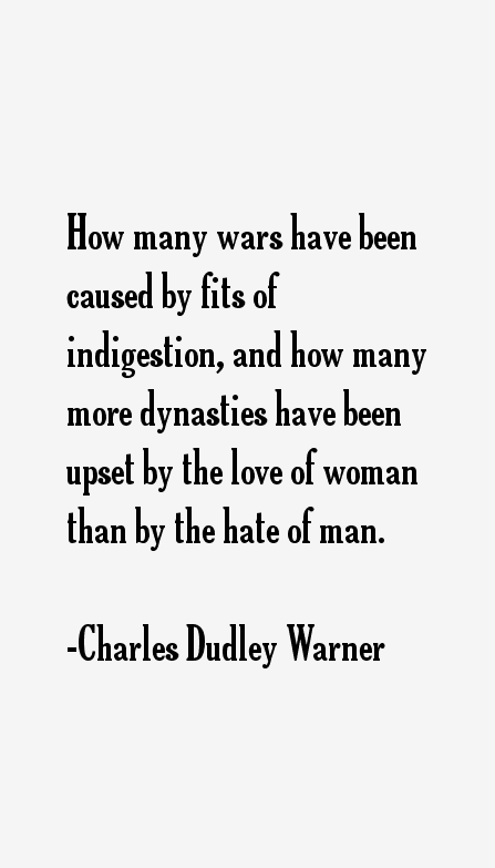 Charles Dudley Warner Quotes